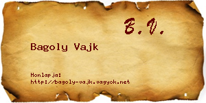 Bagoly Vajk névjegykártya